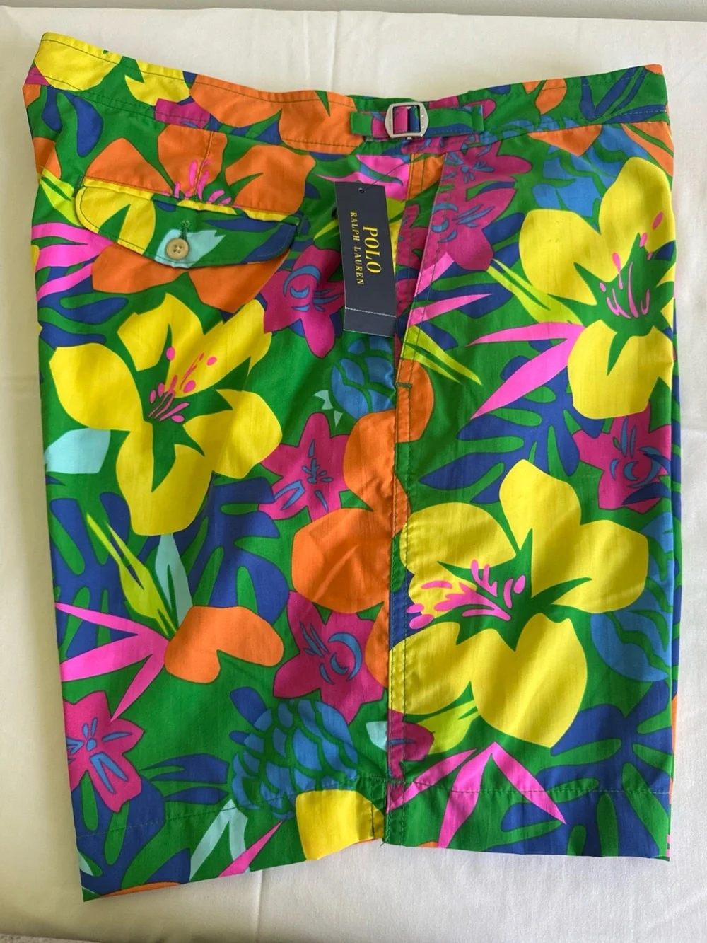 Polo Ralph Lauren Maine II Floral Swim Trunks Board Shorts Men’s Size 38 NWT